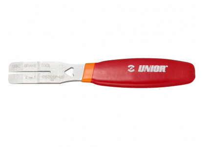 Распорка тормозных колодок + исправление диска Unior Tools 2-in-1 Disc Brake Tool RED